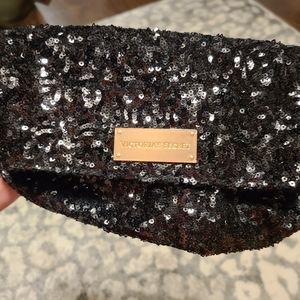 Victoria's Secret black sequin clutch